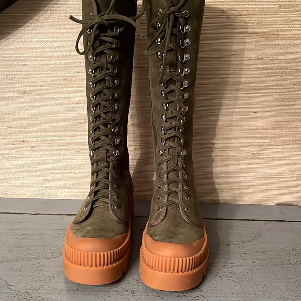 - Jeffrey Campbell Tough Lug Sole Platform Lace Up Tall